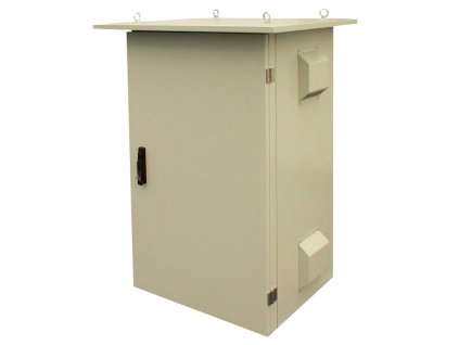 Rozvaděč termoizolovaný LC-07 24U 700x600 RAL7035 s vent. pravá bočnic LC-07-24U-76-25002-
