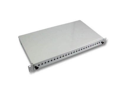 Patchpanel 1U, 19, výsuvný, 24x SC simplex, 24x LC Duplex biely (2x kazeta 1/12)