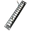 DATAWAY Patch panel 1U, 10", 12x keystone, modulárny, UNI
