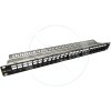 NOVÝ Modulární neosazený patch panel Solarix 24 portů 1U SX24M-0-STP-BK-UNI-N