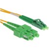 Optický patchcord SC/APC - LC/APC  10m 2mm, duplex, SM, G657A2