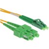 Optický patchcord SC/APC - LC/APC   1m duplex, SM, G657A2
