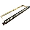 WIREX 19" Patch panel modulární pro  24x keystone 1U s vyvazovací lištou