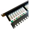 WIREX 19" Patch panel CAT6 STP 24xRJ45 1U s vyvazovací lištou