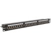 WIREX 19" Patch panel CAT5E STP 24xRJ45 1U s vyvazovací lištou