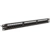 WIREX 19" Patch panel CAT5E UTP 24xRJ45 1U s vyvazovací lištou