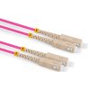 Optický patchcord SC - SC 0,5m 3mm, duplex, MM, 50/125, OM4