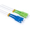 Optický patchcord SC/APC - SC/PC 1m duplex, SM, G657A2