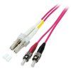 Optický patchcord LC/PC - ST/PC   1m 3mm, duplex, MM, 50/125, OM4