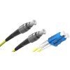 FIBRAIN Optický patchcord FC/PC - LC/PC   3m, Gold, 2.8mm, duplex, SM, G657A1