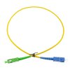 FIBRAIN Optický patchcord SC/APC - SC/PC   3m, Gold, 2.8mm, simplex, SM, G657A1