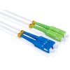Optický patchcord SC/APC - SC/PC   10m 3mm, duplex, SM, G657A2