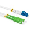 Optický patchcord SC/APC - LC/PC 0,5m duplex, SM, G657A2