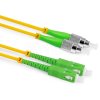 Optický patchcord FC/APC - SC/APC   3m, 3mm, duplex, SM, G657A1