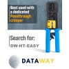 DATAWAY (100ks) Konektor RJ45 1.1mm, FTP, CAT5E, EASY, s uzemňovacou sponou