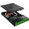 FIBRAIN XMP1051IB, SPL kazeta pre patchpanel HD, 12x SC/APC adaptér/pigtail