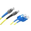 Optický patchcord ST/PC - SC/PC   15m 3mm, duplex, G.657A1