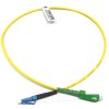 FIBRAIN Optický patchcord SC/APC - LC/PC   1m, Gold, 2.8mm, simplex, SM, G657A1