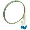 FIBRAIN Optický pigtail LC/PC (12-ks, colour) SM, G657A1, 2m, 9/125, 0.9mm, Gold, EASY-STRIP