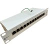 DATAWAY Patch panel 10" 12x RJ45, CAT5E / CAT6, STP