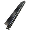 DATAWAY Patch panel 19" 24x RJ45, CAT6A, STP s vyväzovacou lištou