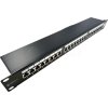 DATAWAY Patch panel 19" 24x RJ45, CAT6A, STP s vyväzovacou lištou
