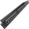 DATAWAY Patch panel 19" 24x RJ45, CAT5E, STP s vyväzovacou lištou