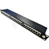 DATAWAY Patch panel 19" 24x RJ45, CAT6, STP s vyväzovacou lištou