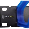 DATAWAY Vyväzovací panel 19" 1U, 5x plastové oko 40x50mm, modrý