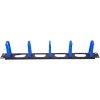 DATAWAY Vyväzovací panel 19" 1U, 5x plastové oko 40x50mm, modrý