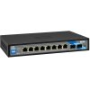 PoE switch 8x GLAN (8x PoE), 2x SFP 802.3af/at 150W, 19"