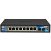 PoE switch 8x GLAN (8x PoE), 2x SFP 802.3af/at 96W