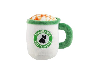 Plyšová pískací hračka káva