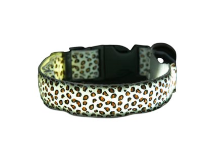 Leopardí svíticí obojek