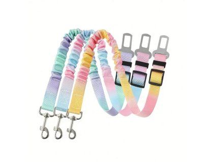 Barevný pás do auta pro psy Daxie