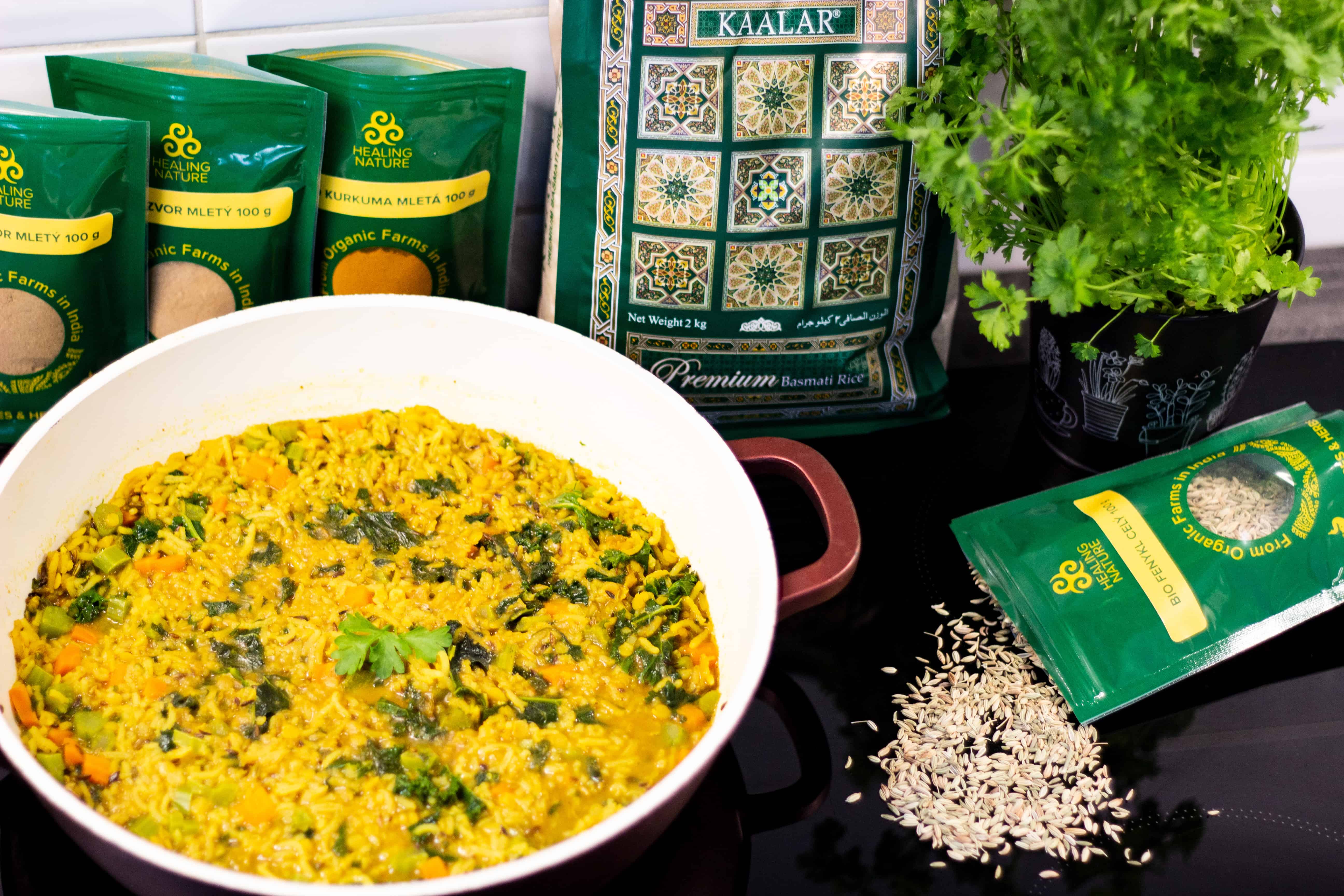 Rýžová ájurvédská polévka