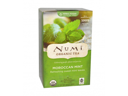 Numi Organic Tea Maroccan Mint marocka mata bio 18 sacku sku959