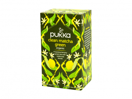 BIO čaj Clean Matcha Green, 20 sáčků, Pukka Herbs