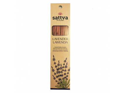SATTVA vonné tyčinky LEVANDULE, 15 ks