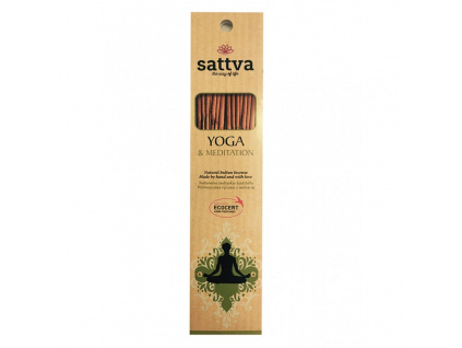 SATTVA vonné tyčinky YOGA & MEDITATION, 15 ks