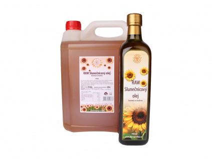 RAW Slunečnicový olej, 750 ml 5 l, Day Spa