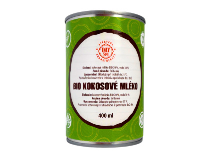 BIO Kokosové mléko, 400 ml, Day Spa