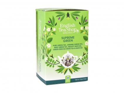BIO čaj MIX Vrcholně zelený, 20 sáčků, English Tea Shop