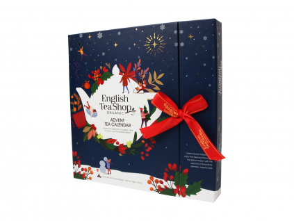 BIO Adventní kalendář Modrá kniha, 25 pyramidek, English Tea Shop
