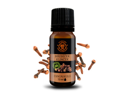 BIO 100% Esenciální olej Hřebíček, 10 ml, Day Spa