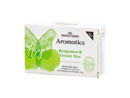 AROMATICS Mýdlo Hope Bergamot a zelený čaj, 100 g, Papoutsanis