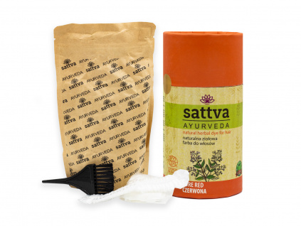 Henna na vlasy Čistá Červená, 150 g, Sattva