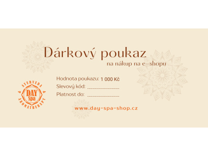 Dárkový poukaz DAY Spa Shop 1000Kč