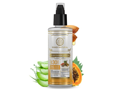 Pleťový opalovací krém s SPF 30, UVA a UVB ochranou, 100 ml, Khadi Natural