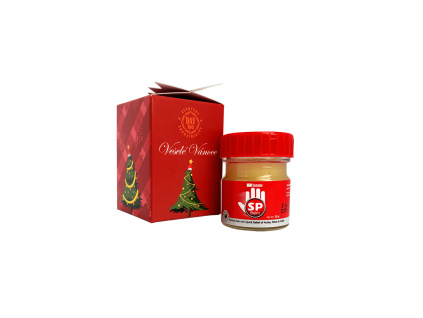 darek do 100, cerveny krabicka a SP Balm